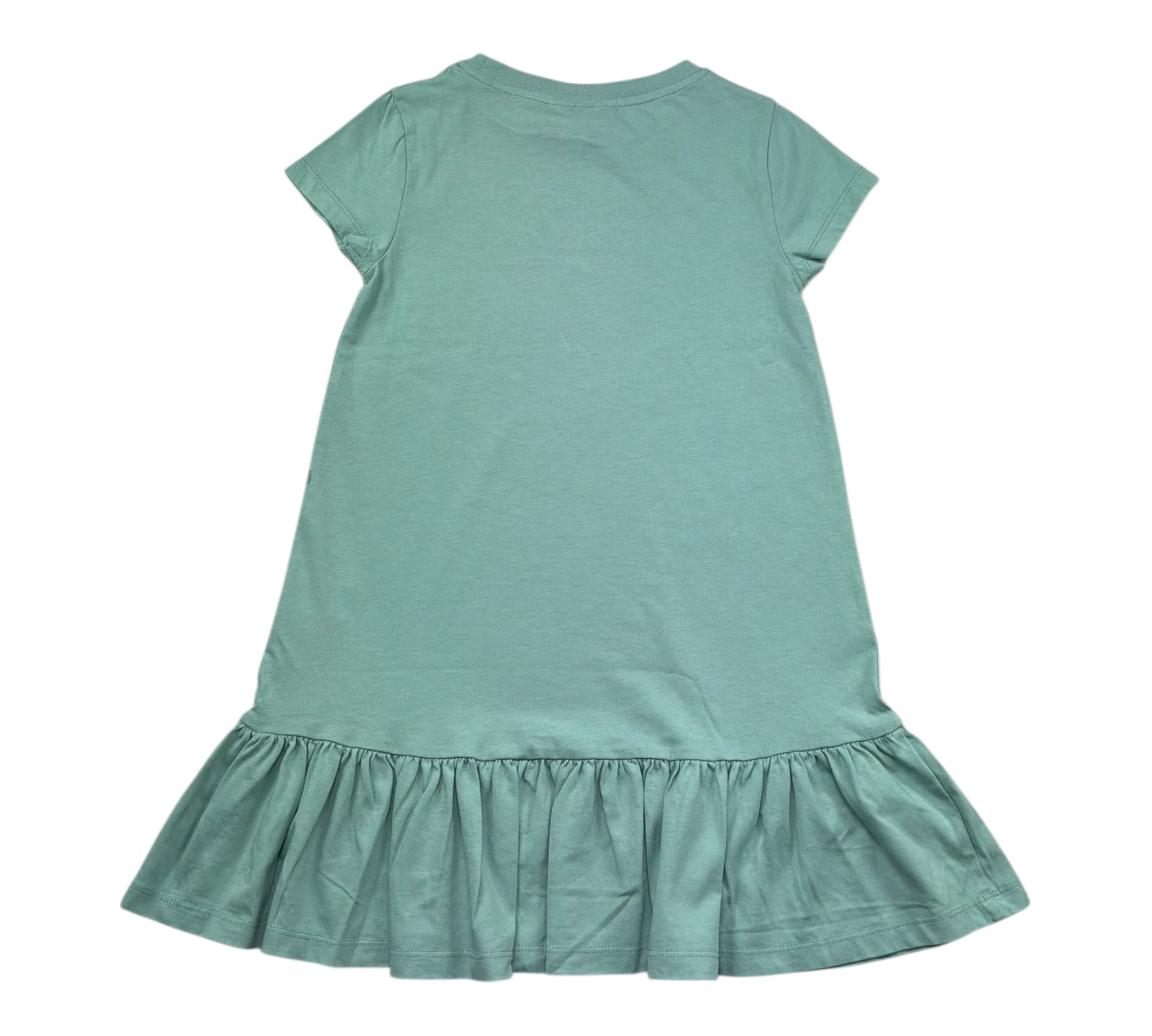 Saint Barth Abito Mezza Manica Tinta Unita con Brillantini per Bambina ABBEYY VERDE SAINT BARTH 
