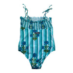 Saint Barth Costume Intero Fantasia A Righe per Bambina AMINA VERDE SAINT BARTH 