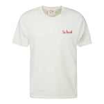 Saint Barth T-Shirt Girocollo Tinta Unita con Stampa Simpson per Bambino BART BIANCO SAINT BARTH 