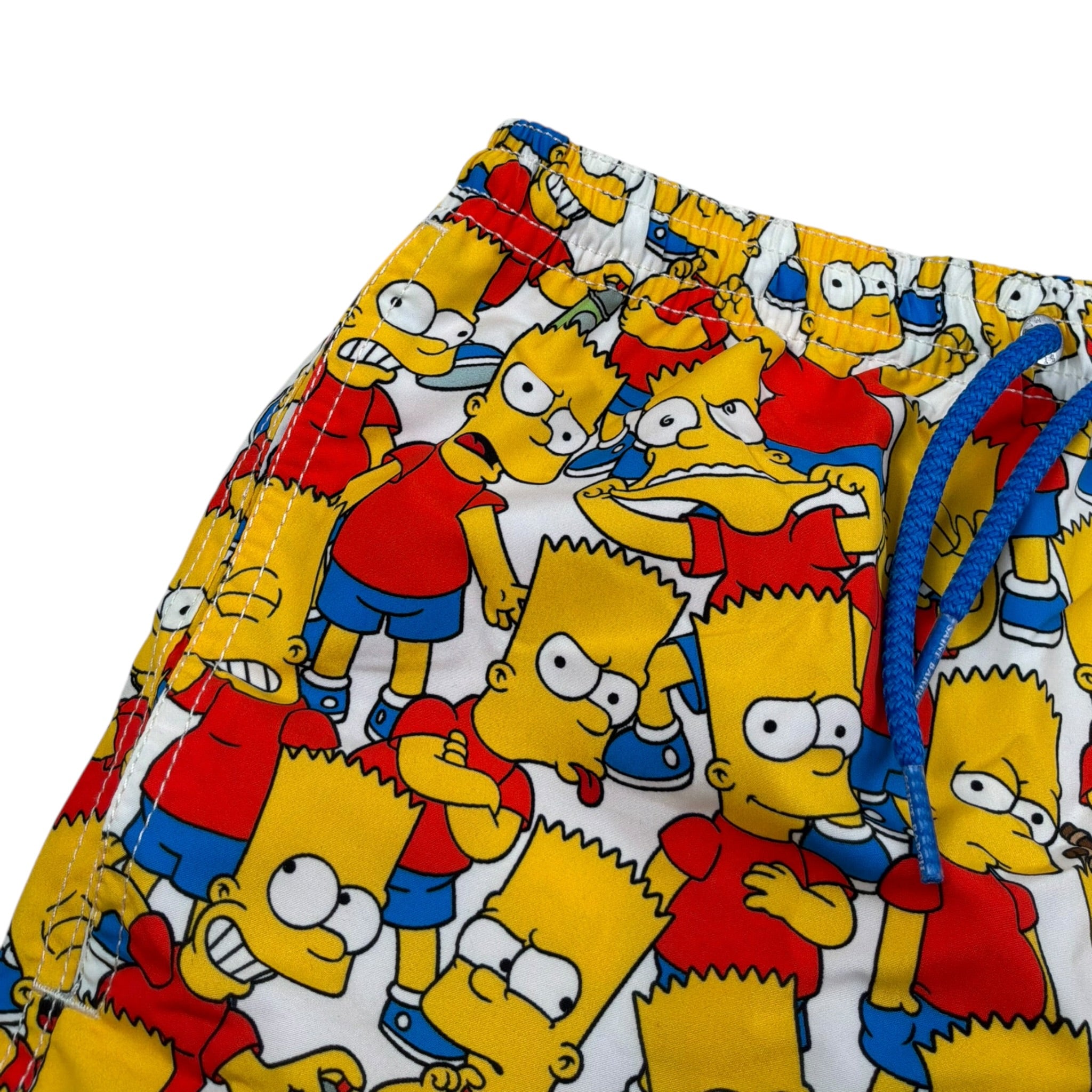 Saint Barth Costume Tinta Unita con Stampa Bart per Bambino BARTMIX BIANCO SAINT BARTH 