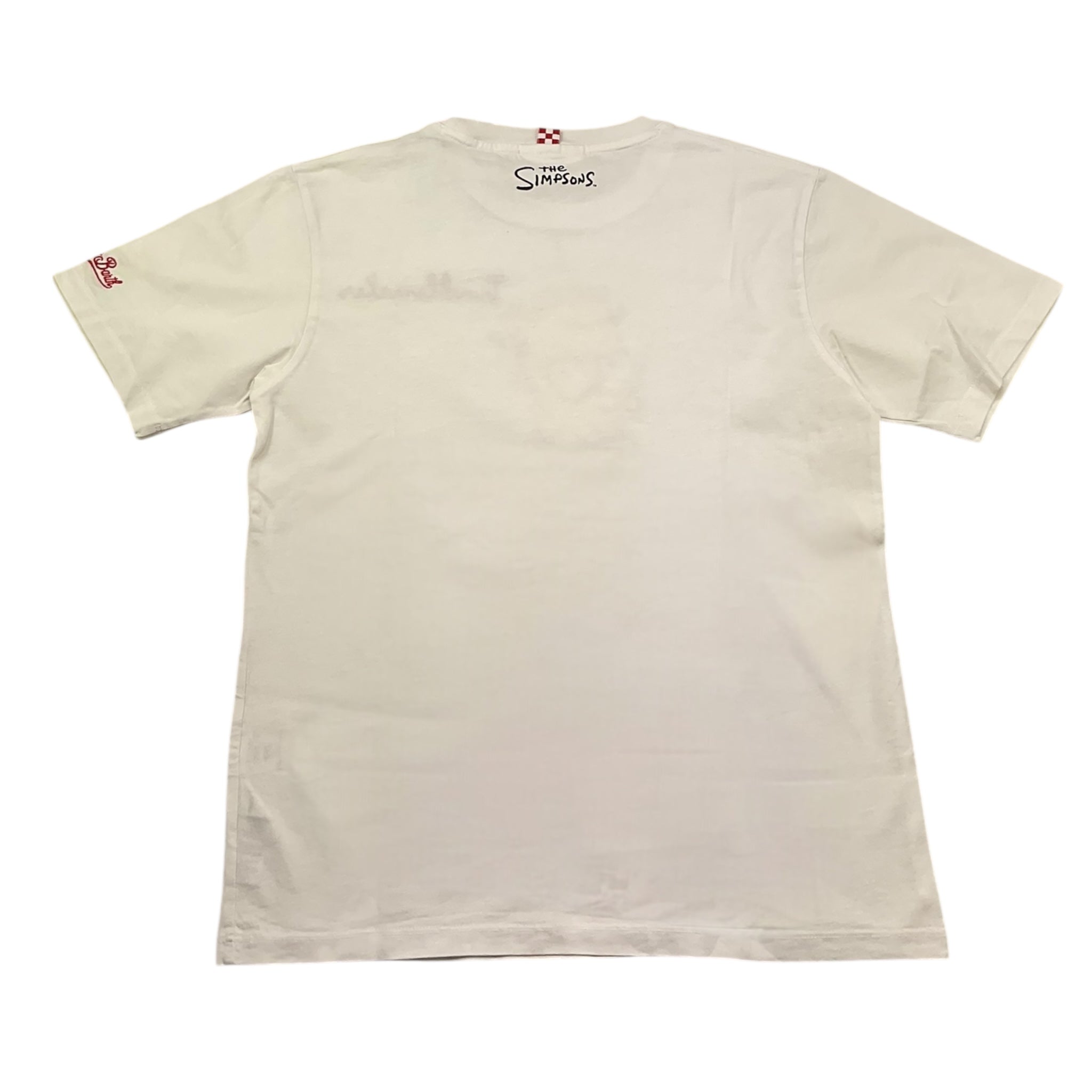 Saint Barth T-Shirt Girocollo Tinta Unita con Stampa Simpson per Bambino BLUS BIANCO SAINT BARTH 