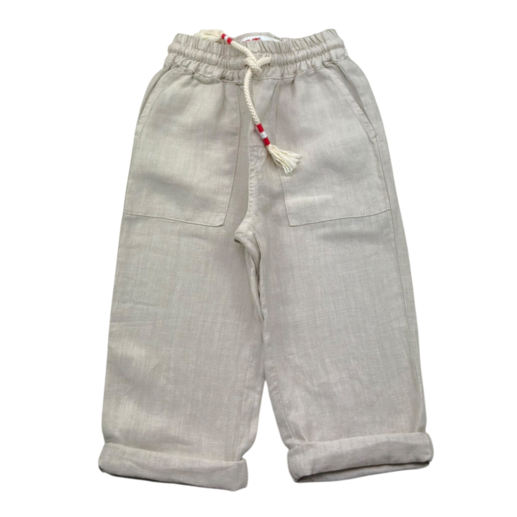 Saint Barth Pantalone Tinta Unita con Elastico In Vita per Neonato CAA002N BEIGE SAINT BARTH 