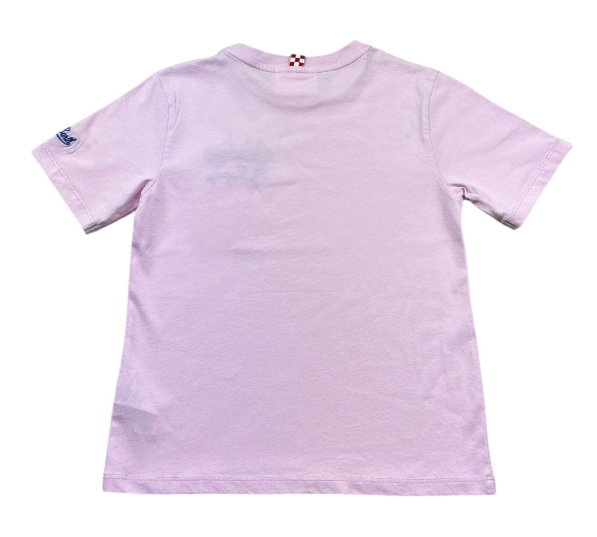Saint Barth T-Shirt Girocollo Tinta Unita con Ricamo Auto per Bambino CARST ROSA SAINT BARTH 