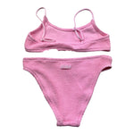 Saint Barth Costume 2 Pezzi Fascia-Mutandina Tinta Unita per Bambina CRINKLE ROSA SAINT BARTH 