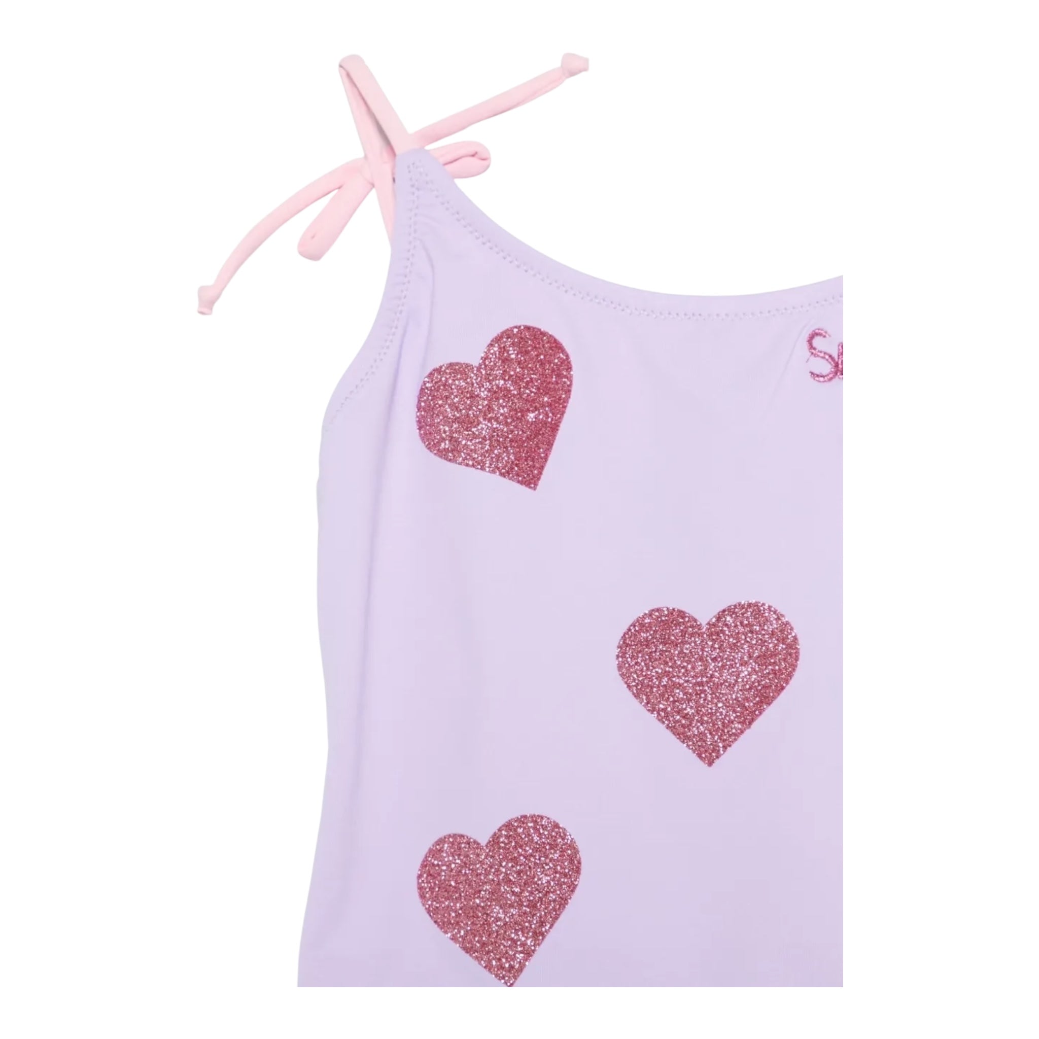 Saint Barth Costume Intero Tinta Unita per Neonata DANC000104 LILLA SAINT BARTH 