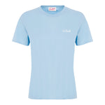 Saint Barth T-Shirt Girocollo Tinta Unita con Logo per Bambino DOVERLJR AZZURRO SAINT BARTH 
