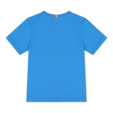 Saint Barth T-Shirt Girocollo Tinta Unita con Logo per Bambino DOVERLJR COBALTO SAINT BARTH 