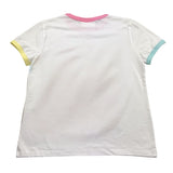 Saint Barth T-Shirt Tinta Unita con Stampa per Bambina ELLY00301844F BIANCO SAINT BARTH 