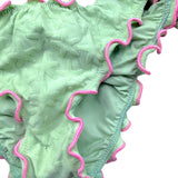 Saint Barth Costume 2 Pezzi Fascia-Mutandina per Bambina EMYLYCRA VERDE SAINT BARTH 