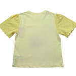 Saint Barth T-Shirt Girocollo Tinta Unita con Logo per Bambina MAISA GIALLO SAINT BARTH 