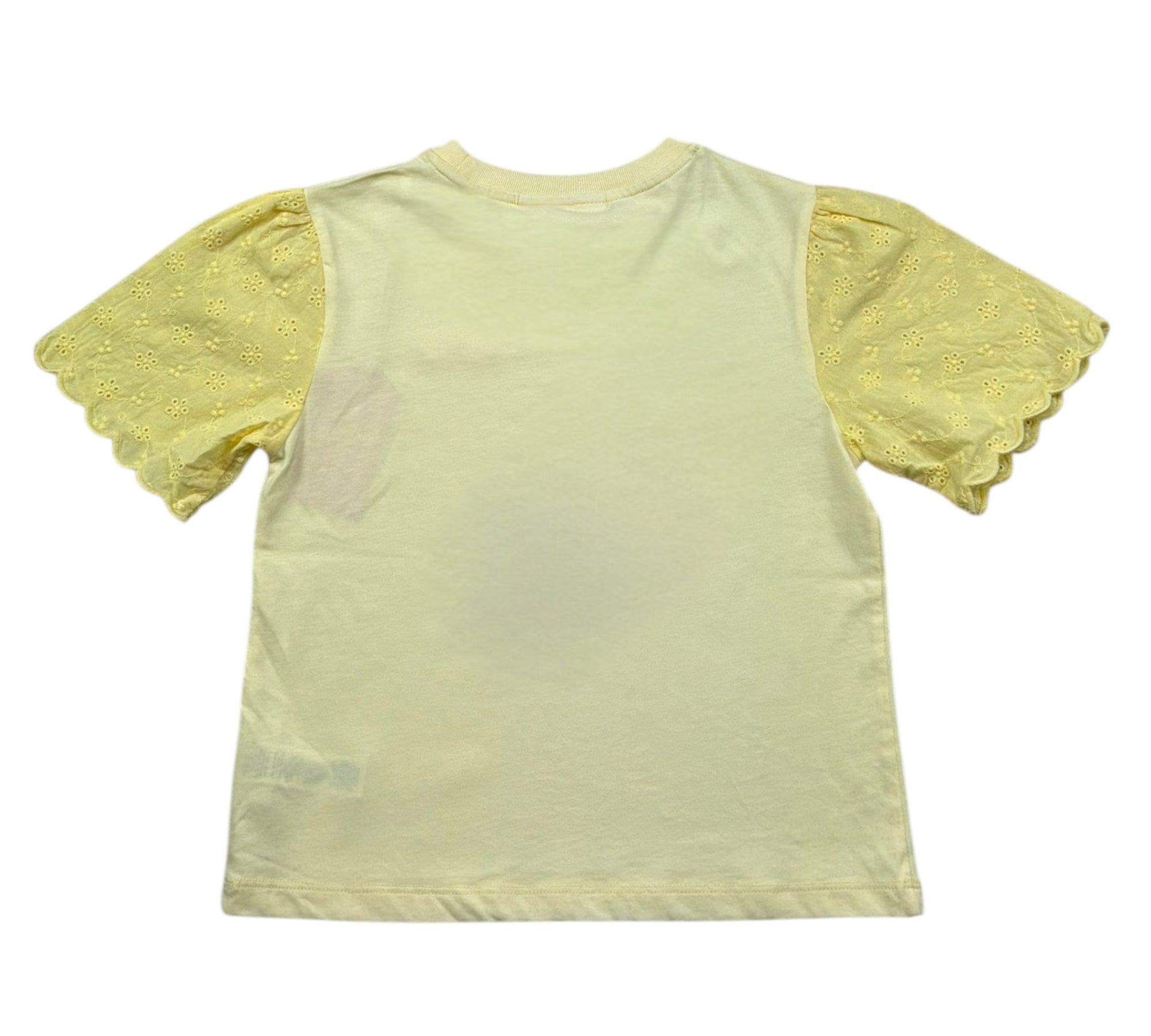 Saint Barth T-Shirt Girocollo Tinta Unita con Logo per Bambina MAISA GIALLO SAINT BARTH 
