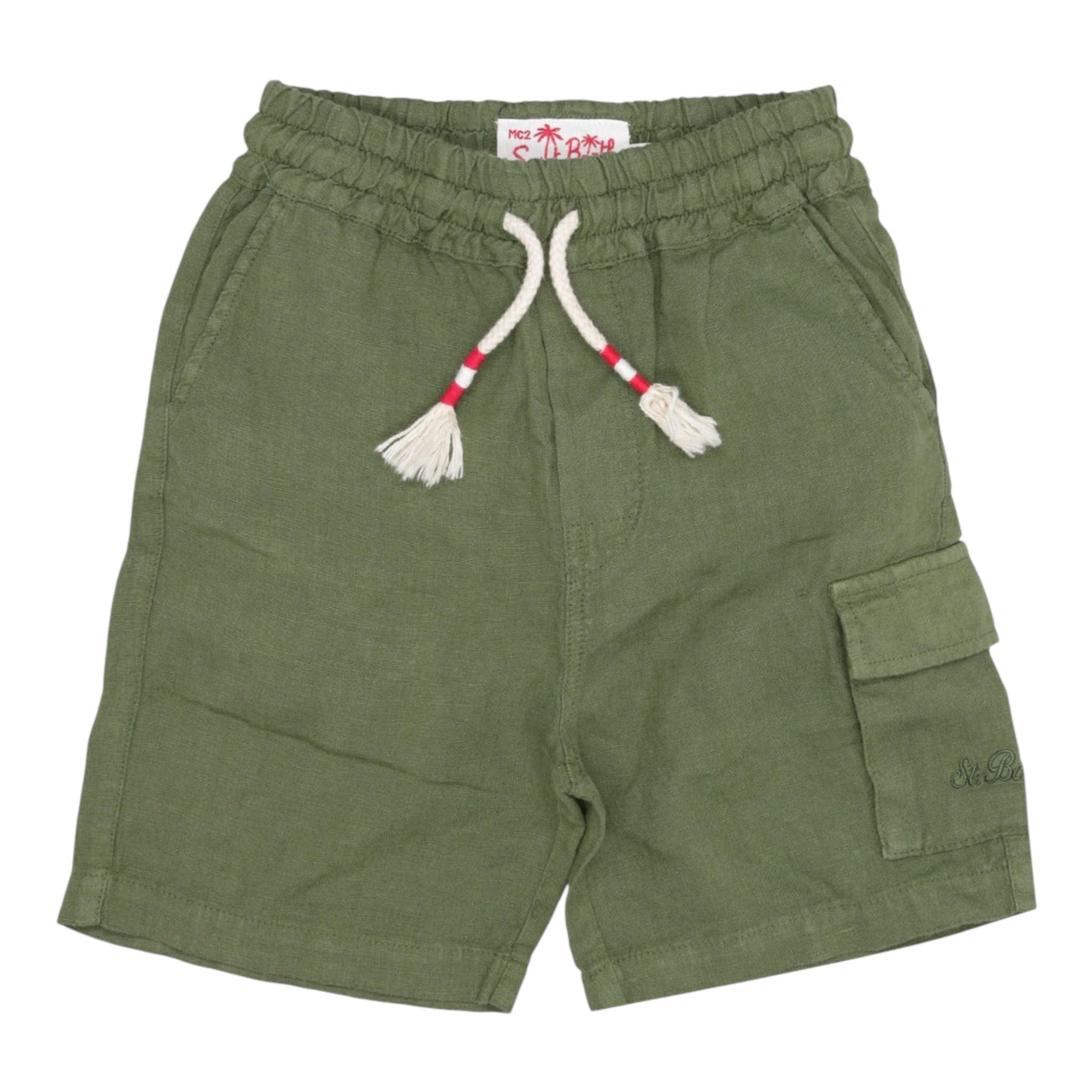 Saint Barth Bermuda Tinta Unita con Elastico In Vita per Bambino MERSEILLEJ VERDE SAINT BARTH 