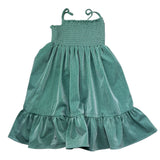 Saint Barth Abito Bretelline Tinta Unita Lurex per Bambina MIKI001 VERDE SAINT BARTH 