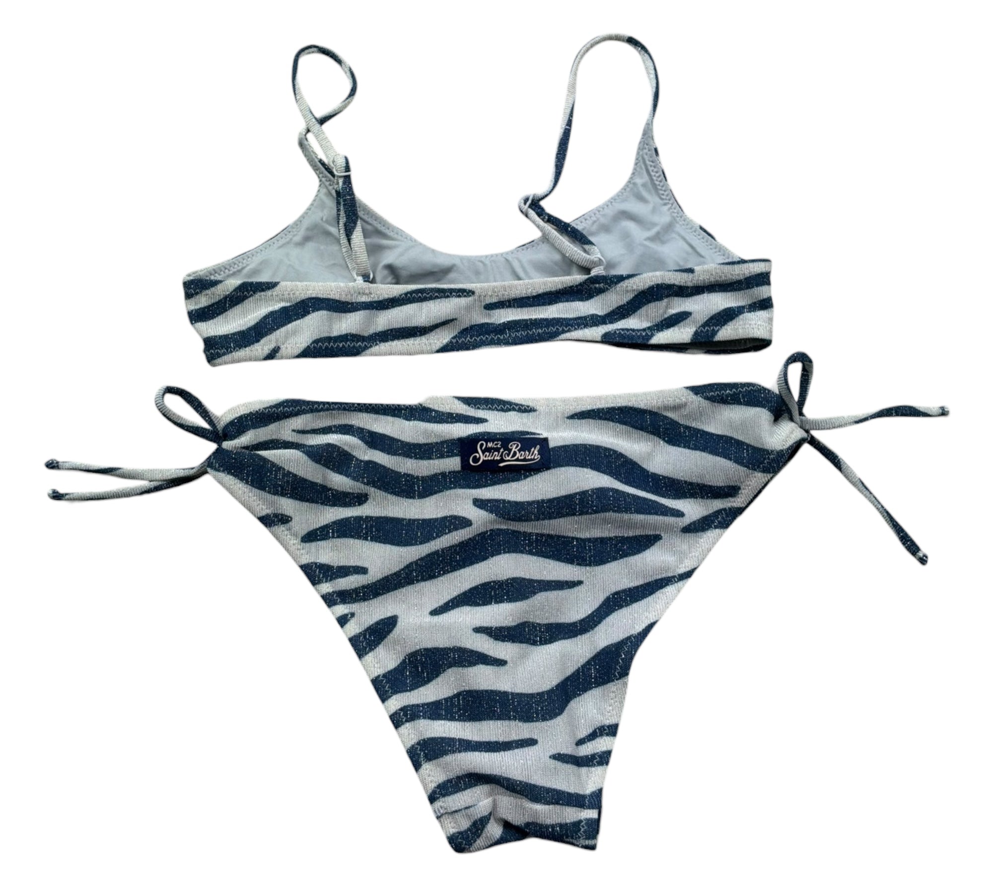 Saint Barth Costume 2 Pezzi Fascia-Mutandina per Bambina PALOMAA BLU SAINT BARTH 