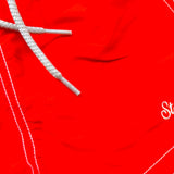 Saint Barth Costume Tinta Unita  per Bambino PATMOS ROSSO SAINT BARTH 