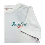Saint Barth T-Shirt Girocollo Tinta Unita con Stampa per Bambino PORSCHERETRO BIANCO SAINT BARTH 