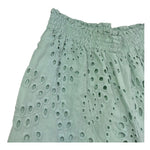 Saint Barth Pantalone Tinta Unita Modello Palazzo In Pizzo Sangallo per Bambina SANGALL VERDE SAINT BARTH 