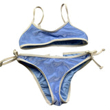 Saint Barth Costume 2 Pezzi Fascia-Mutandina per Bambina VELVET AZZURRO SAINT BARTH 