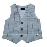 Sarabanda Gilet Tinta Unita per Neonato 04170N AZZURRO SARABANDA 