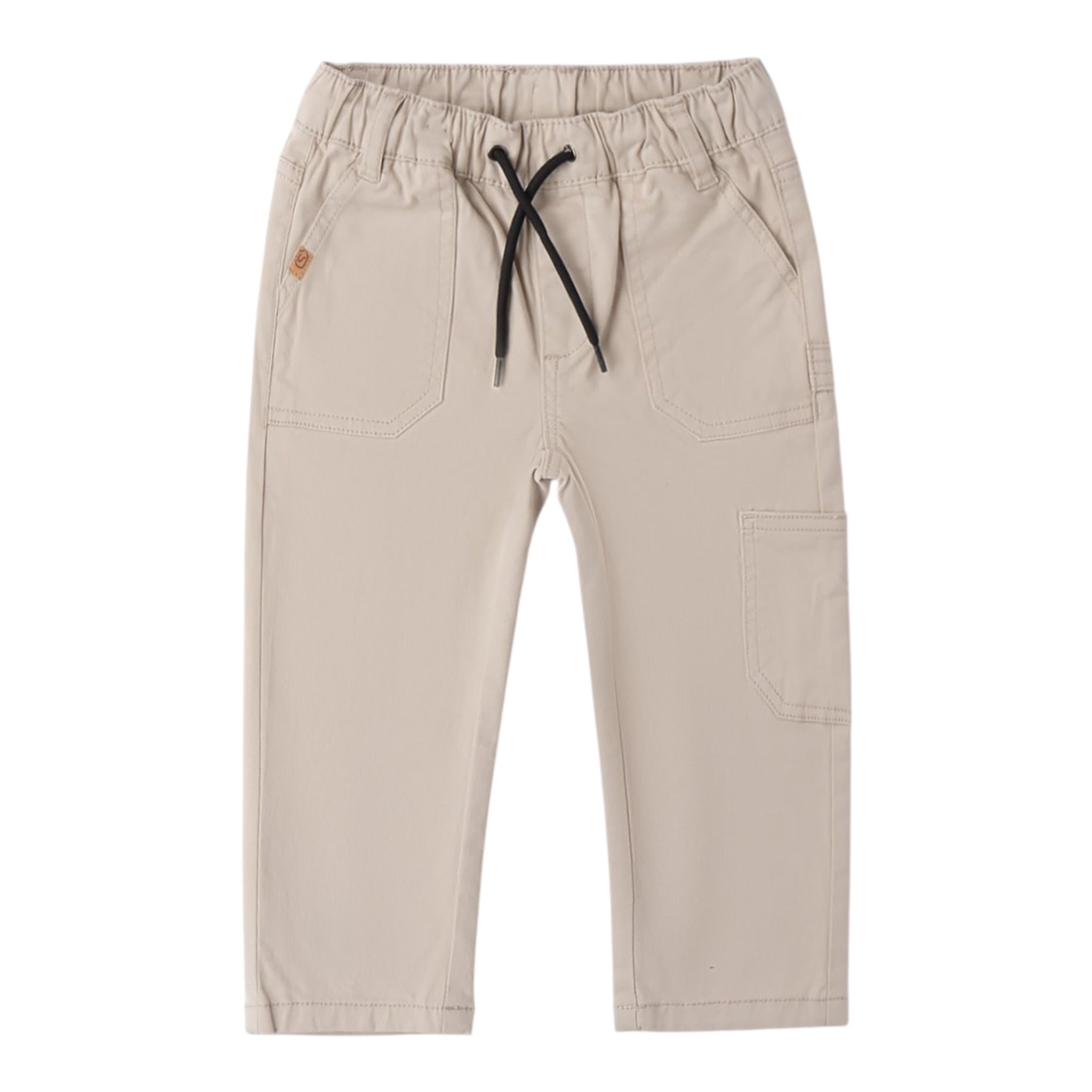 Sarabanda Pantalone tinta unita con Elastico In Vita Beige per Bambino 0B031J BEIGE SARABANDA 
