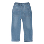 Sarabanda Jeans Tinta Unita con Elastico In Vita per Neonato 0B033 AZZURRO SARABANDA 