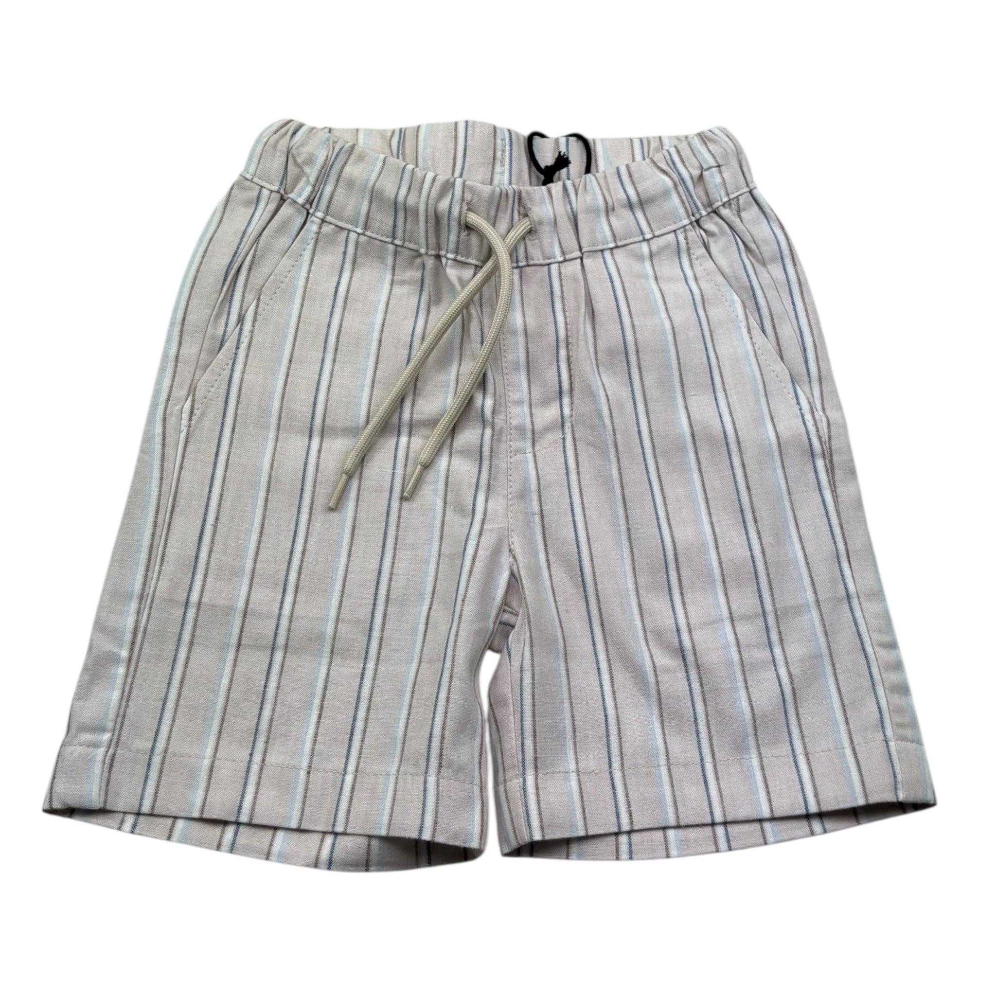 Sarabanda Bermuda Tinta Unita con Elastico In Vita per Neonato 0B151 BEIGE SARABANDA 