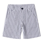 Sarabanda Bermuda Bicolore con Fantasia A Righe per Bambino 0B152 BIANCO/GRIGIO SARABANDA 
