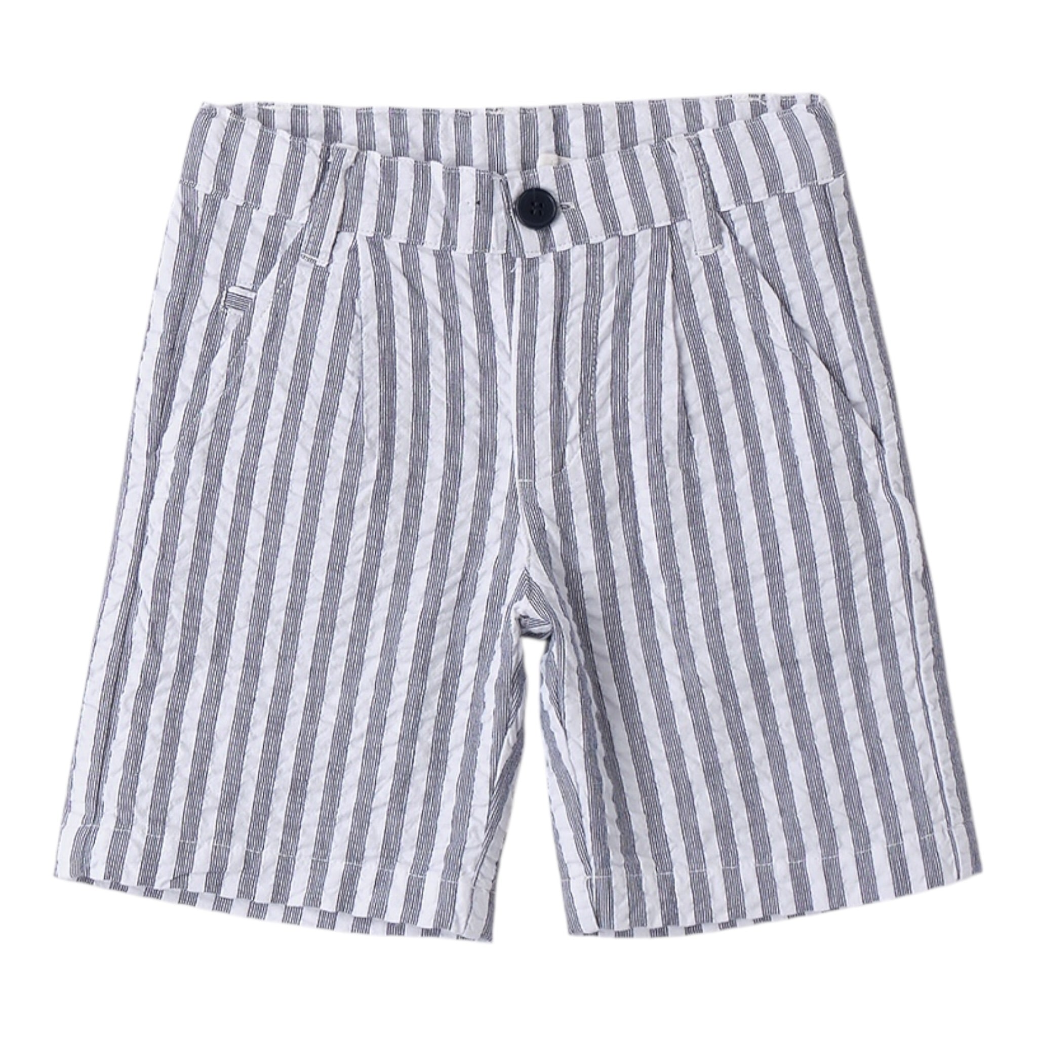 Sarabanda Bermuda Bicolore con Fantasia A Righe per Bambino 0B152 BIANCO/GRIGIO SARABANDA 