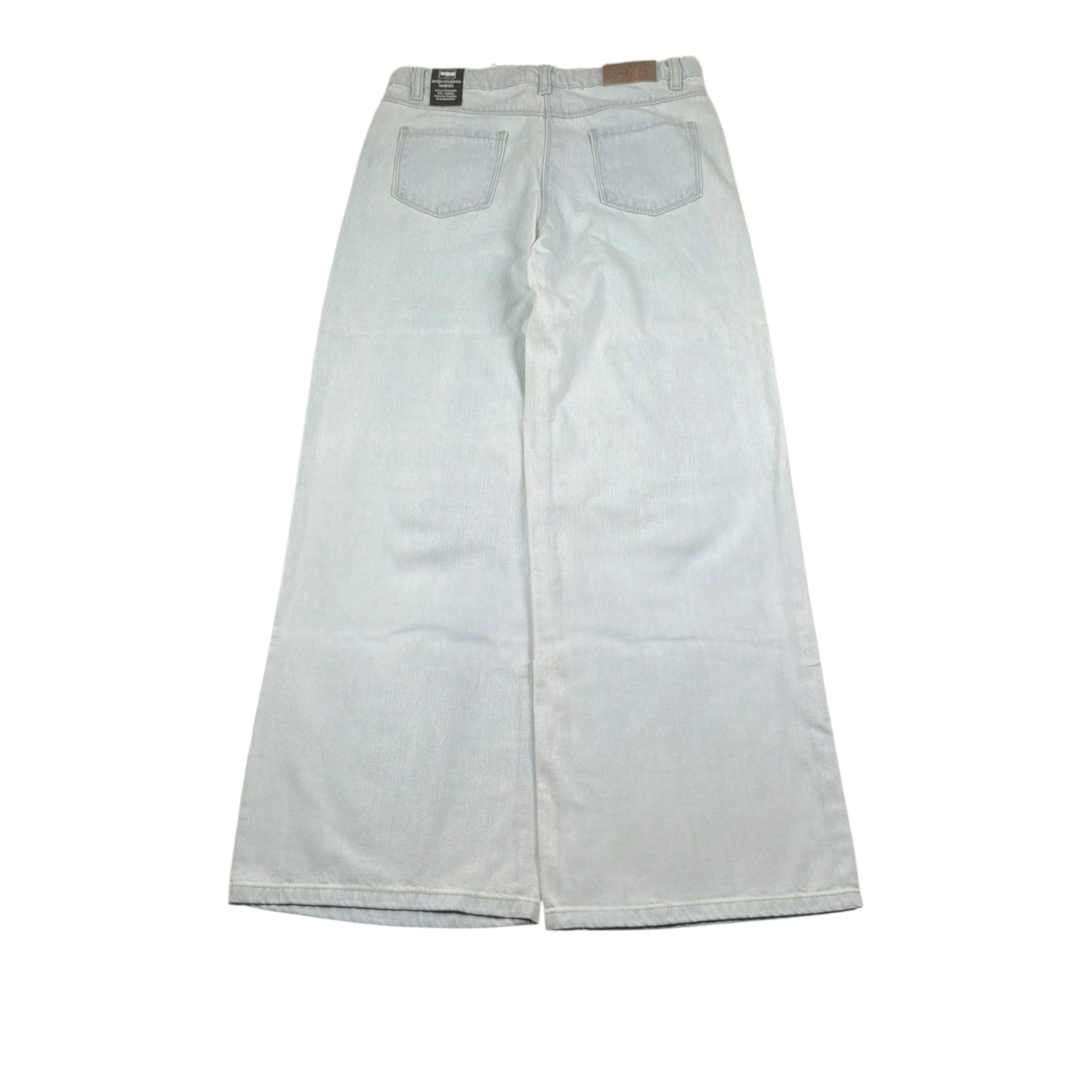 Sarabanda Jeans Tinta Unita con Girovita Regolabile per Bambina 0B539 AZZURRO SARABANDA 