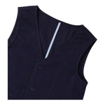 Sarabanda Gilet Tinta Unita con Bottoni per Bambino 0B670 BLU SARABANDA 