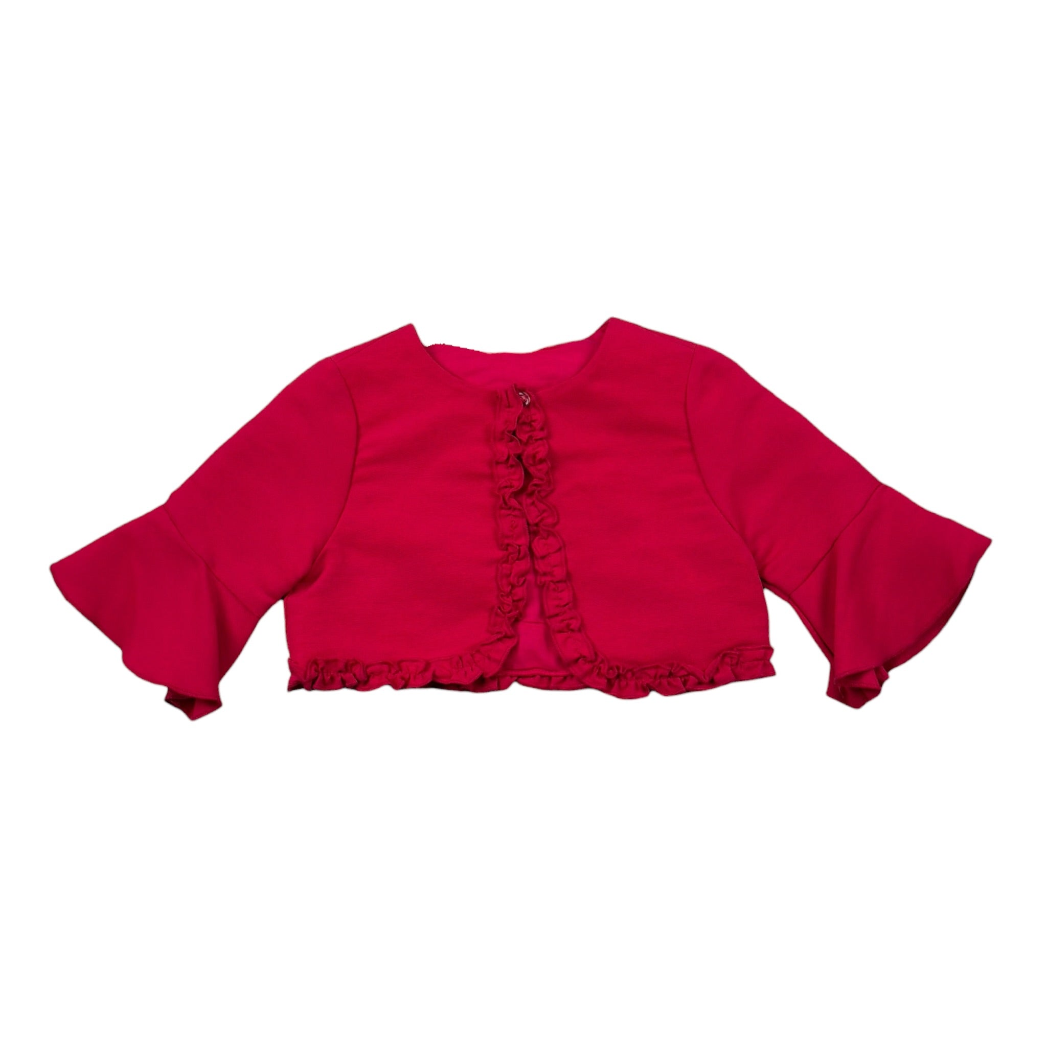 Sarabanda Coprispalle Tinta Unita con Rouches per Neonata 0J251N FUXIA SARABANDA 