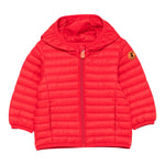 Save The Duck Giubbino Tinta Unita con Zip E Cappuccio per Neonato I30003X ROSSO SAVE THE DUCK 