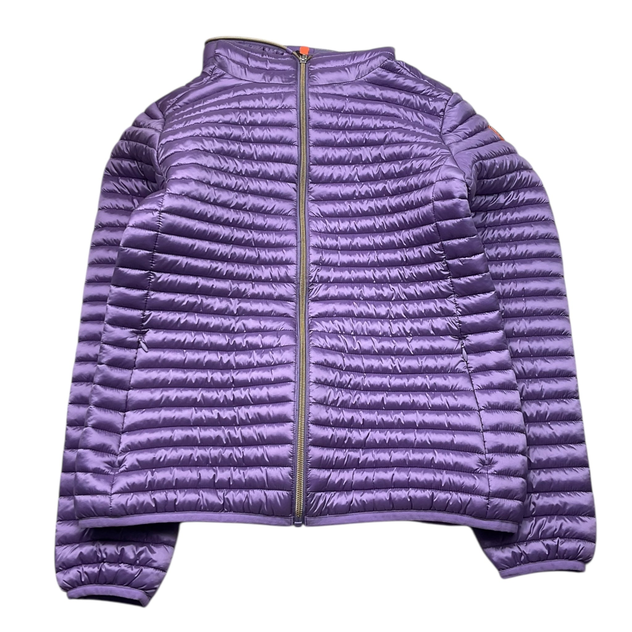 Save The Duck Giubbino Tinta Unita con Zip E Cappuccio per Bambina ROSYJ VIOLA SAVE THE DUCK 