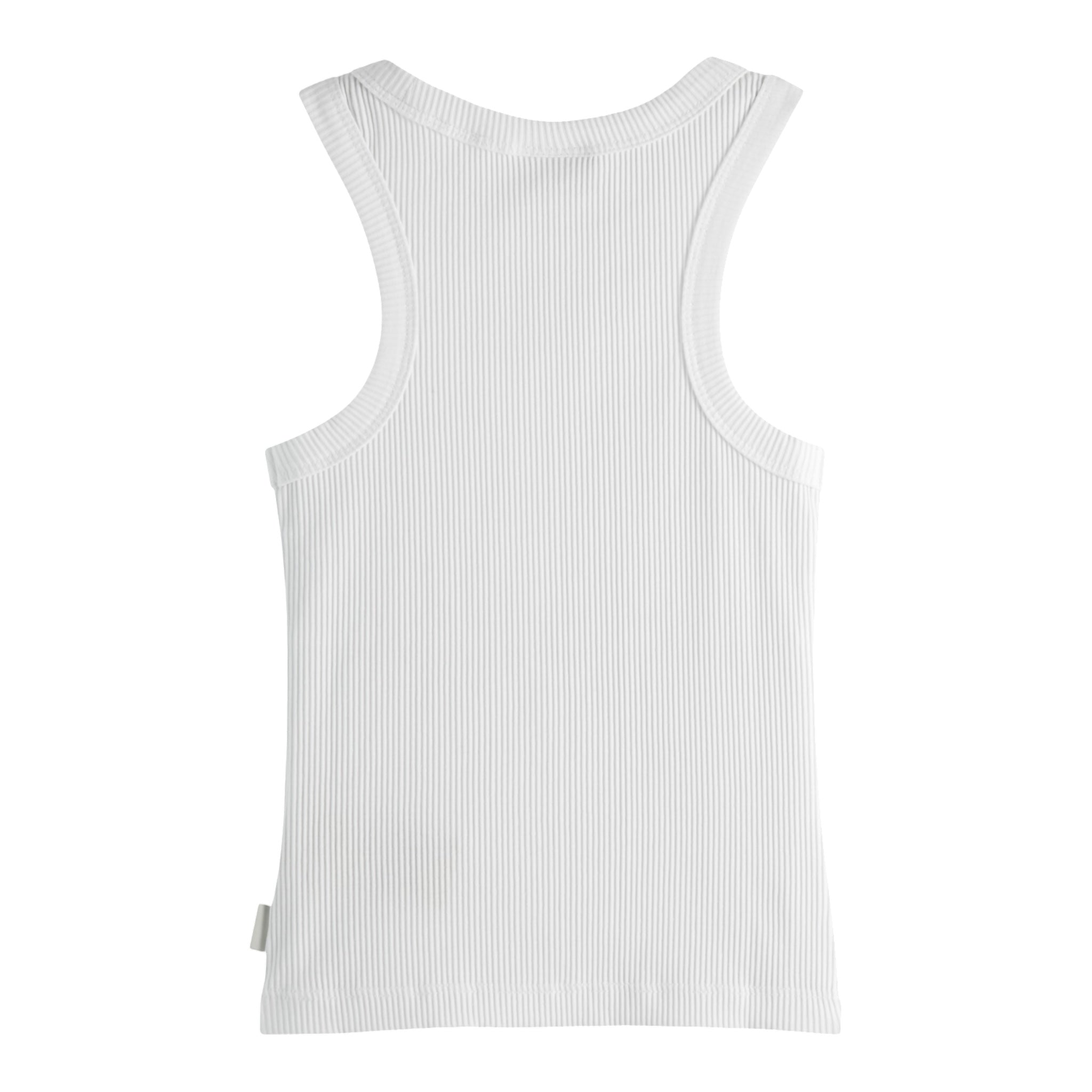 Scotch & Shrunk Canotta Tinta Unita A Costine per Bambino 179374 BIANCO SCOTCH & SHRUNK 