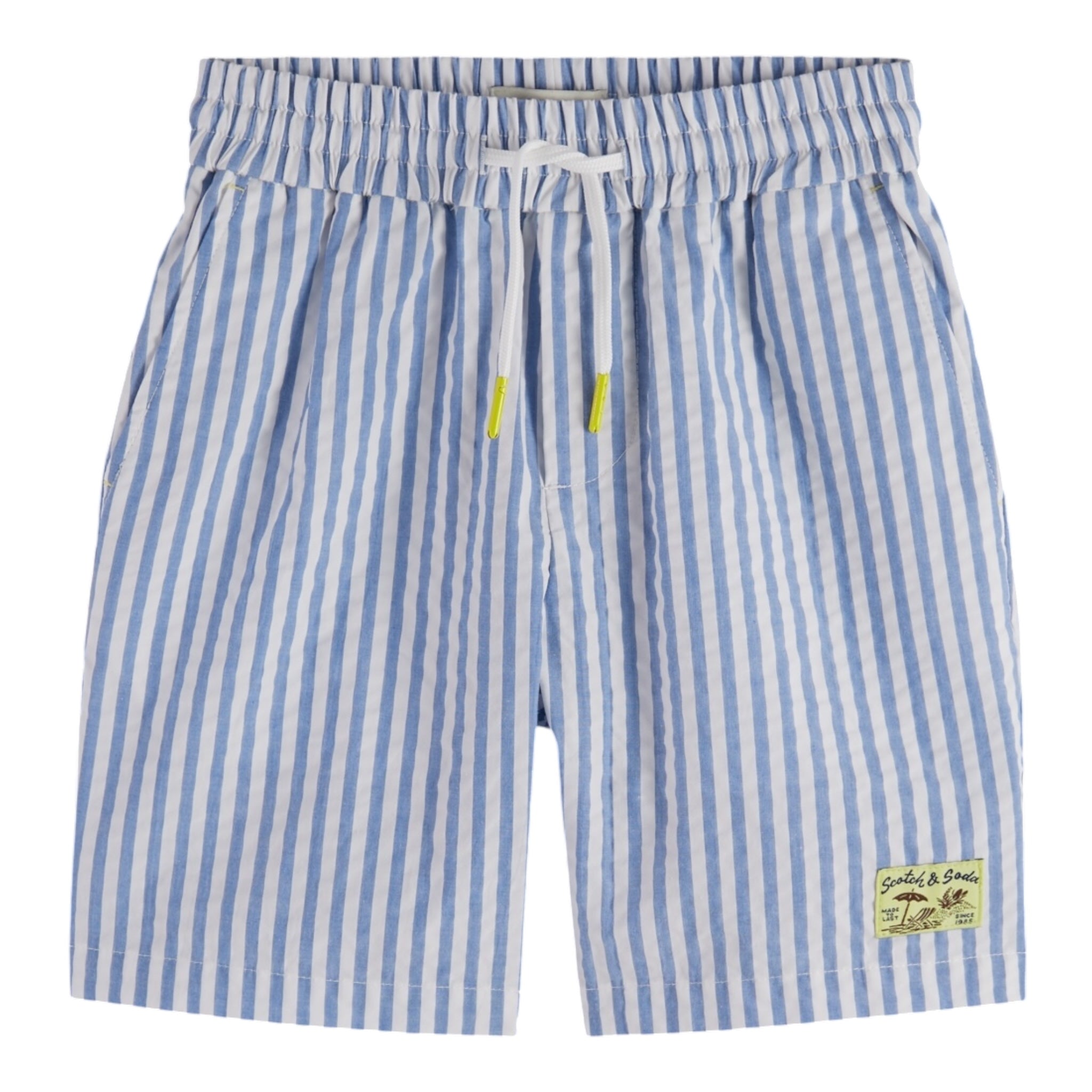 Scotch & Shrunk Bermuda Bicolore con Fantasia A Righe per Bambino 179434 BIANCO SCOTCH & SHRUNK 