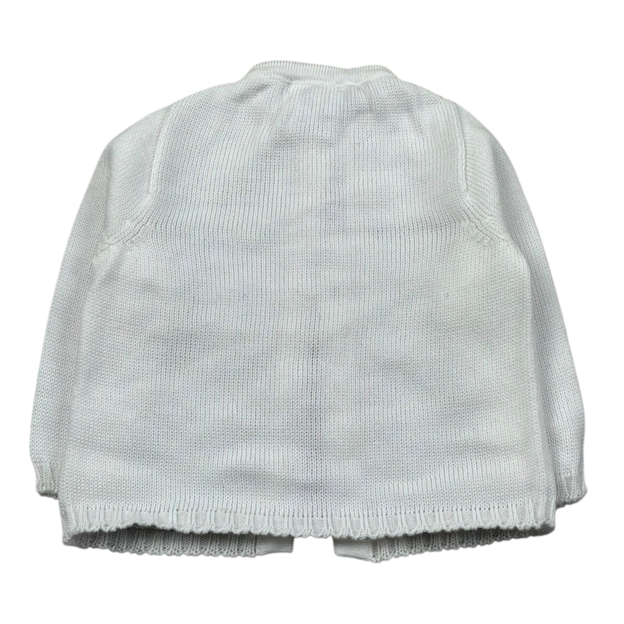 Seerose Cardigan Tinta Unita per Neonato SEEC PANNA SEEROSE 