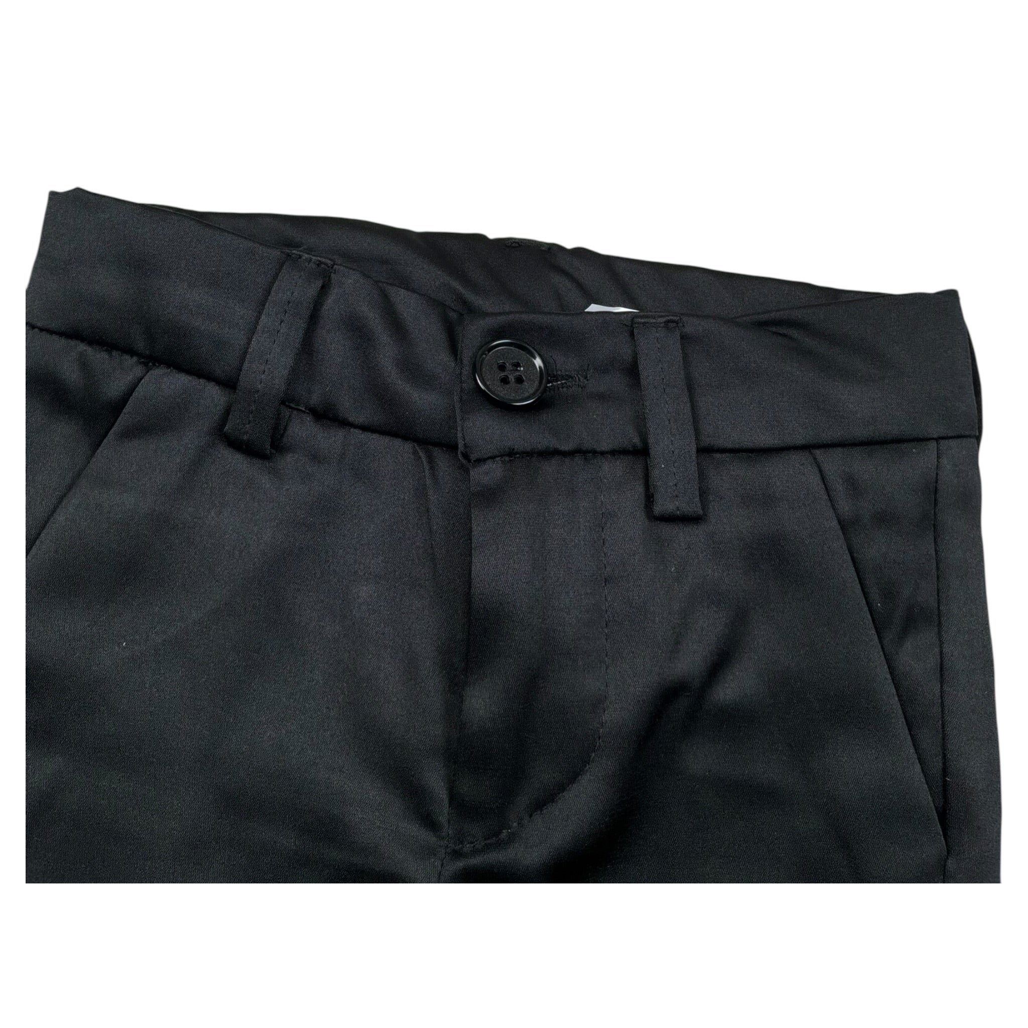 Shako' Pantalone Tinta Unita con Girovita Regolabile per Neonato PNTSH NERO SHAKO' 