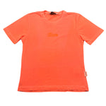 Shoe T-Shirt Girocollo tinta unita con Logo Arancione Fluo per Bambino SHSS25B24 ARANCIONE FLUO SHOE 