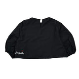 Simonetta Camicia Tinta Unita con Logo per Bambina SW5A03X NERO SIMONETTA 