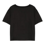 Simonetta T-Shirt Girocollo Tinta Unita con Taschino per Bambina SW8A31 NERO SIMONETTA 