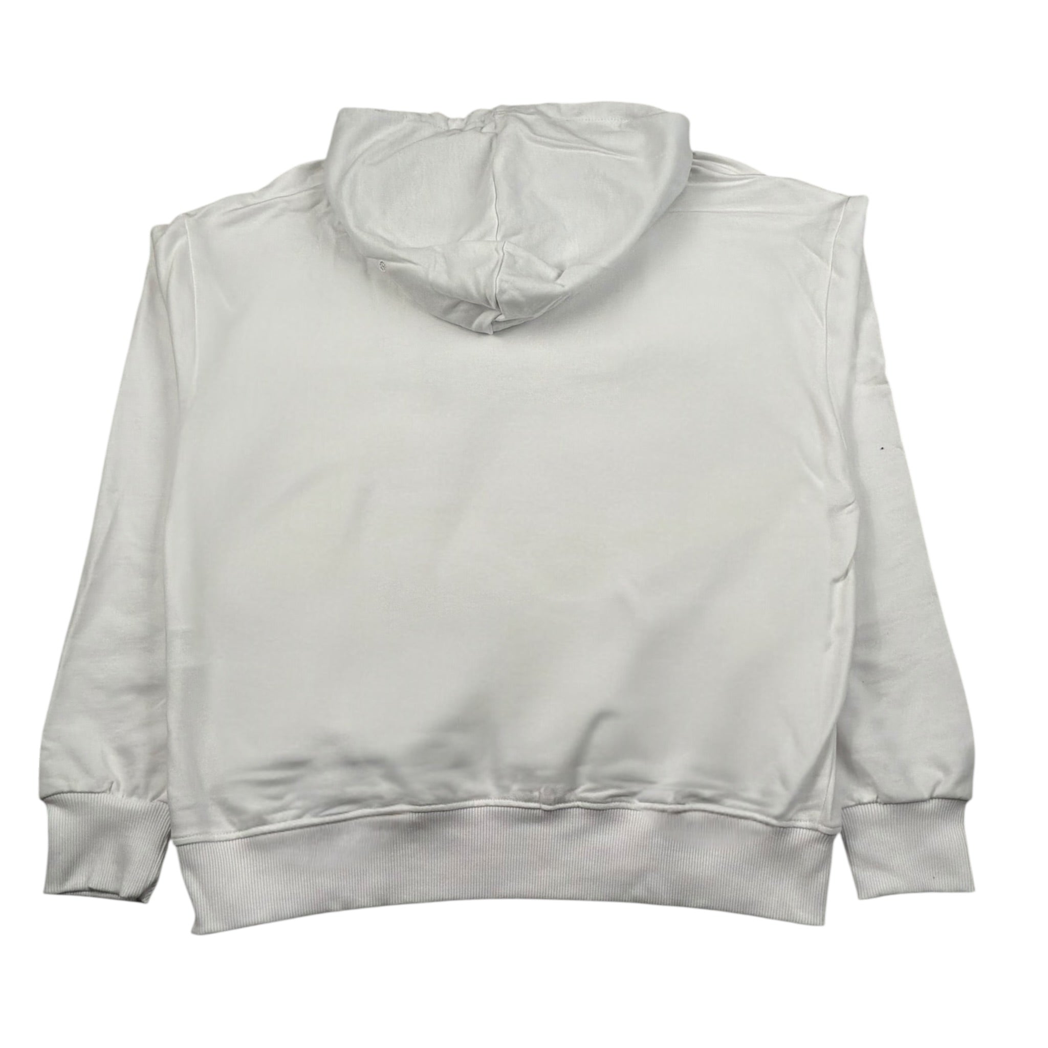 Siviglia Felpa Chiusa con Cappuccio Tinta Unita con Stampa per Bambino SVJST17226 BIANCO SIVIGLIA 