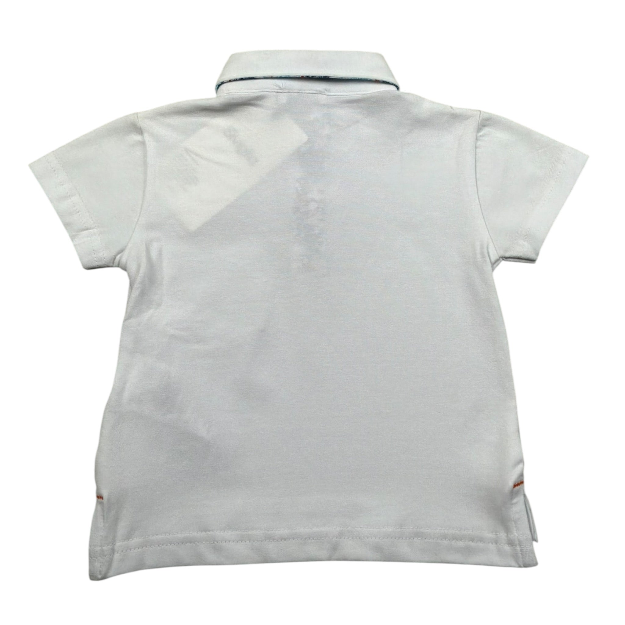 Siviglia Polo Mezza Manica Tinta Unita con Taschino per Neonato SVNTS17280 BIANCO SIVIGLIA 
