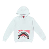 Sprayground Felpa Chiusa con Cappuccio Tinta Unita con Stampa per Bambino SPY1131WHT BIANCO SPRAYGROUND 