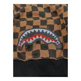 Sprayground Felpa con Cappuccio Fantasia Quadri per Bambino SPY1151BRW MARRONE SPRAYGROUND 