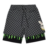 Sprayground Bermuda Tuta Fantasia Quadretti per Bambino SPY1257E GRIGIO SPRAYGROUND 