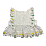Stella Mccartney Camicia Giromanica Tinta Unita con Stampa per Neonata TU5A31N BIANCO STELLA McCARTNEY 