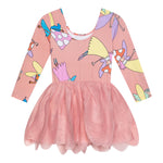 Stella Mccartney Abito Manica Lunga Tinta Unita con Tulle per Neonata TW1A90N ROSA STELLA McCARTNEY 