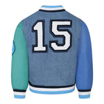 Stella Mccartney Giubbino In Denim Tinta Unita con Maniche In Contrasto per Bambino TW2P77 BLU STELLA McCARTNEY 