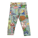 Stella Mccartney Leggins Tinta Unita con Stampa per Bambina TW6A60 AZZURRO STELLA McCARTNEY 