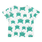 Stella Mccartney T-Shirt Girocollo Tinta Unita con Stampe Rana per Neonato TW8561 BIANCO STELLA McCARTNEY 